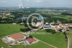 Berg-sur-Moselle et la Central de Cattenon