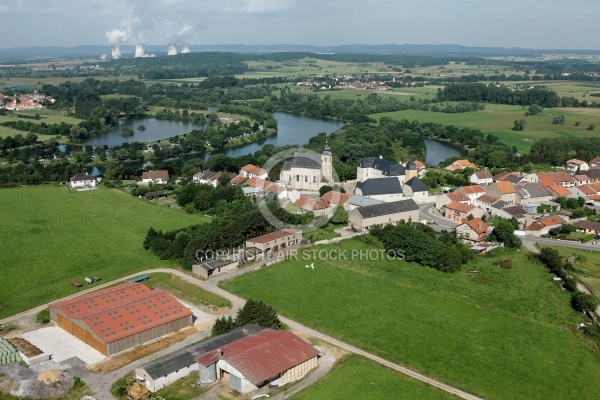 Berg-sur-Moselle et la Central de Cattenon