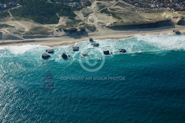 Blockhaus de Capbreton vue du ciel