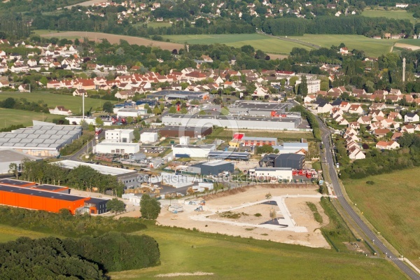 Breuillet zone commerciale Port Sud  vue du ciel,