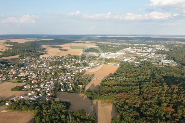 Brières-les-Scellés vue du ciel