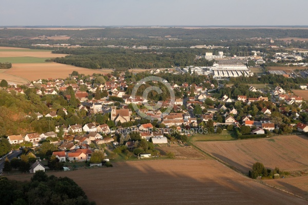 Brières-les-Scellés vue du ciel