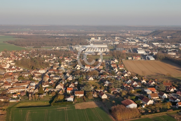 Brières-les-Scellés vue du ciel