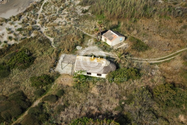 Cabane de gardian vue du ciel