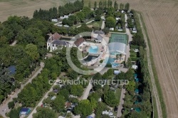 Camping château de la Grenouillère vu du ciel