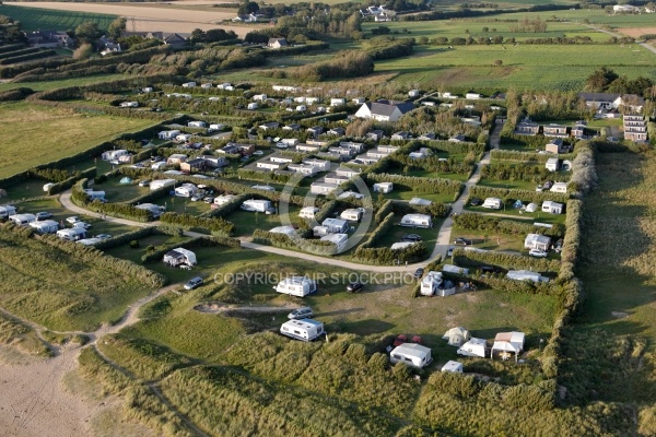 Camping Tréguer plage vue du ciel