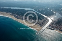 Canal d Hossegor vue du ciel