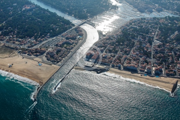 Canal d Hossegor vue du ciel