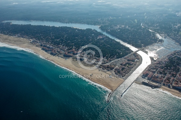 Canal d Hossegor vue du ciel