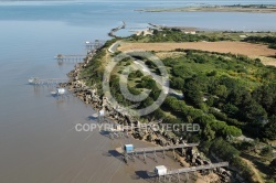 Carrelets de Port-des-Barques vue du ciel