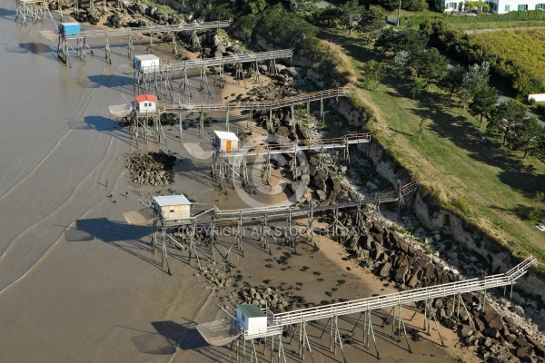 Carrelets de Port-des-Barques vue du ciel