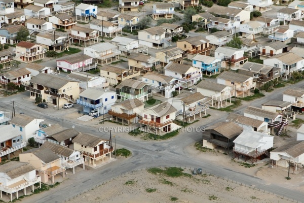 Chalets sur pilotis de Guissan-Plage