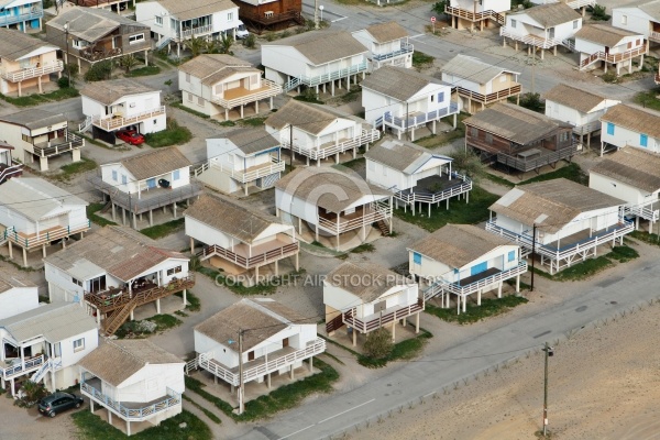 Chalets sur pilotis de Guissan-Plage