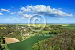 Champs de colza vue aÃ©rienne 28500 Ouerre