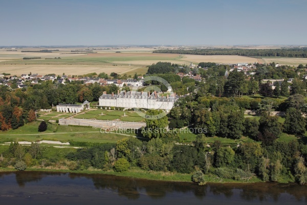 Chateau de Ménars vue du ciel