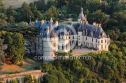 Chaumont, France - 26 Juin 2011 Château de Chaumont vu du ciel