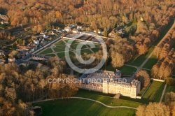 Château de Chamarande vue du ciel