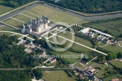 Château de Chambord vu du ciel, 41250