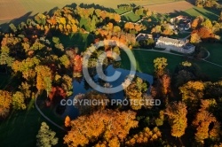 Château de Courson vue du ciel