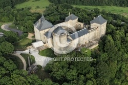 ChÃ¢teau de Malbrouck vue du ciel, Moselle 57