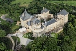 ChÃ¢teau de Malbrouck vue du ciel, Moselle 57