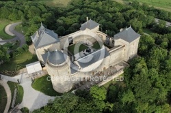 ChÃ¢teau de Malbrouck vue du ciel, Moselle 57