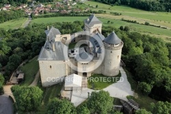 ChÃ¢teau de Malbrouck vue du ciel, Moselle 57