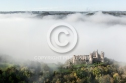 Château Rocher vue du ciel en paramoteur