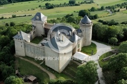 ChÃ¢teau de Malbrouck vue du ciel, Moselle 57