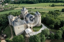 ChÃ¢teau de Malbrouck vue du ciel, Moselle 57