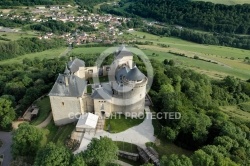 ChÃ¢teau de Malbrouck vue du ciel, Moselle 57