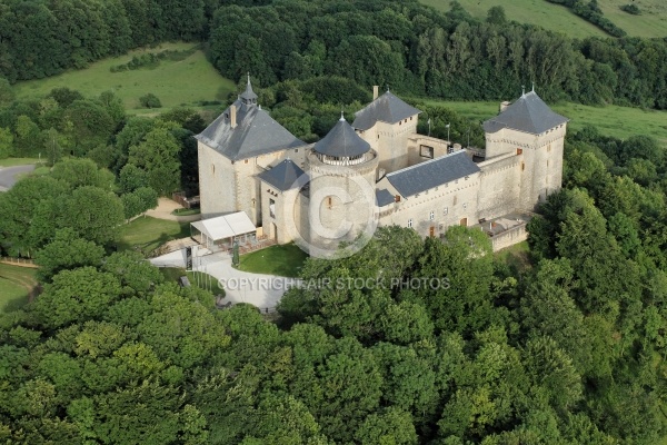 ChÃ¢teau de Malbrouck vue du ciel, Moselle 57