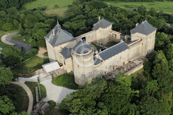 ChÃ¢teau de Malbrouck vue du ciel, Moselle 57