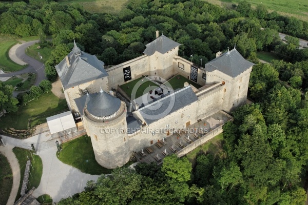 ChÃ¢teau de Malbrouck vue du ciel, Moselle 57