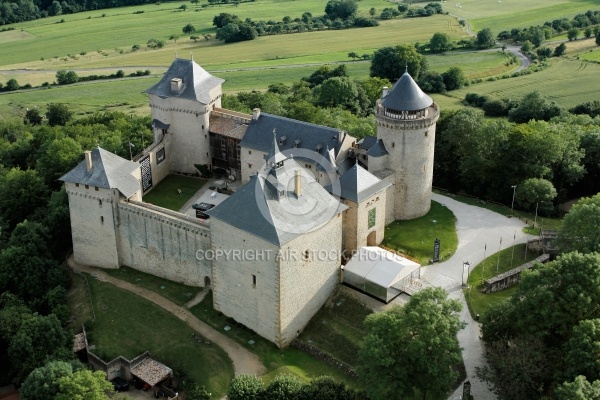 ChÃ¢teau de Malbrouck vue du ciel, Moselle 57