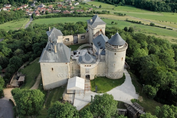 ChÃ¢teau de Malbrouck vue du ciel, Moselle 57