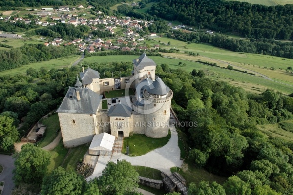 ChÃ¢teau de Malbrouck vue du ciel, Moselle 57