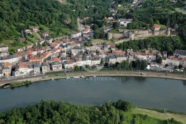 ChÃ¢teau de Sierck-les-Bains vue du ciel, Moselle  57