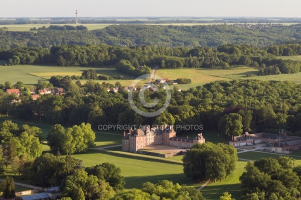 Château de Baville, Saint-Chéron vue du ciel