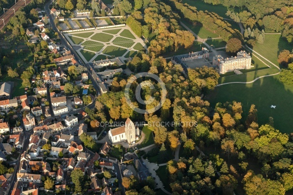 Château de Chamarande vue du ciel