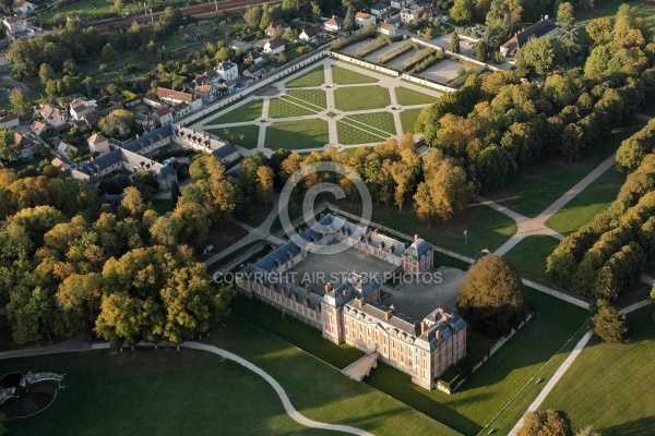 Château de Chamarande vue du ciel