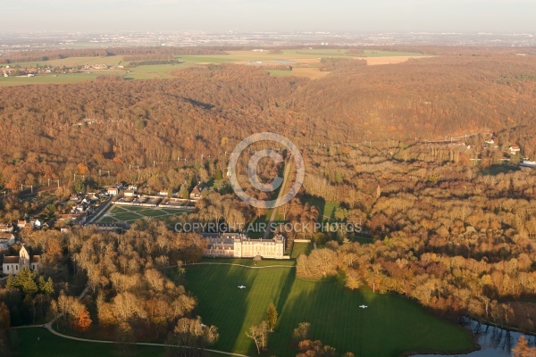 Château de Chamarande vue du ciel