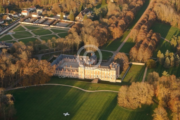 Château de Chamarande vue du ciel