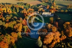 Château de Courson vue du ciel