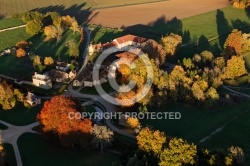 Château de Courson vue du ciel