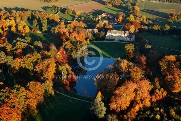 Château de Courson vue du ciel