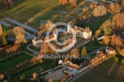 Château de Gillevoisin vue du ciel