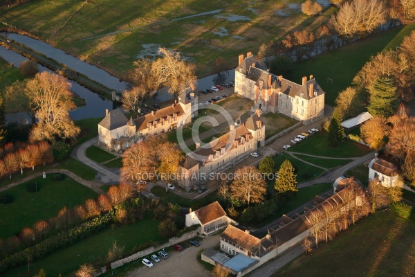 Château de Gillevoisin vue du ciel