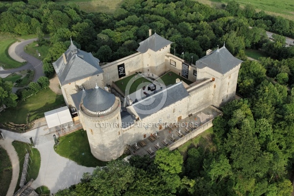 Château de Malbrouck vue du ciel, Moselle 57 Château de Malbrouck vue du ciel, Moselle 57