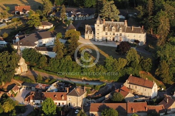 Château de Rilly-sur-Loire vu du ciel